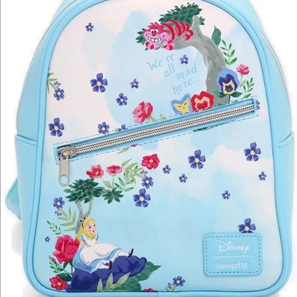 Alice in Wonderland Loungefly backpack NWOT